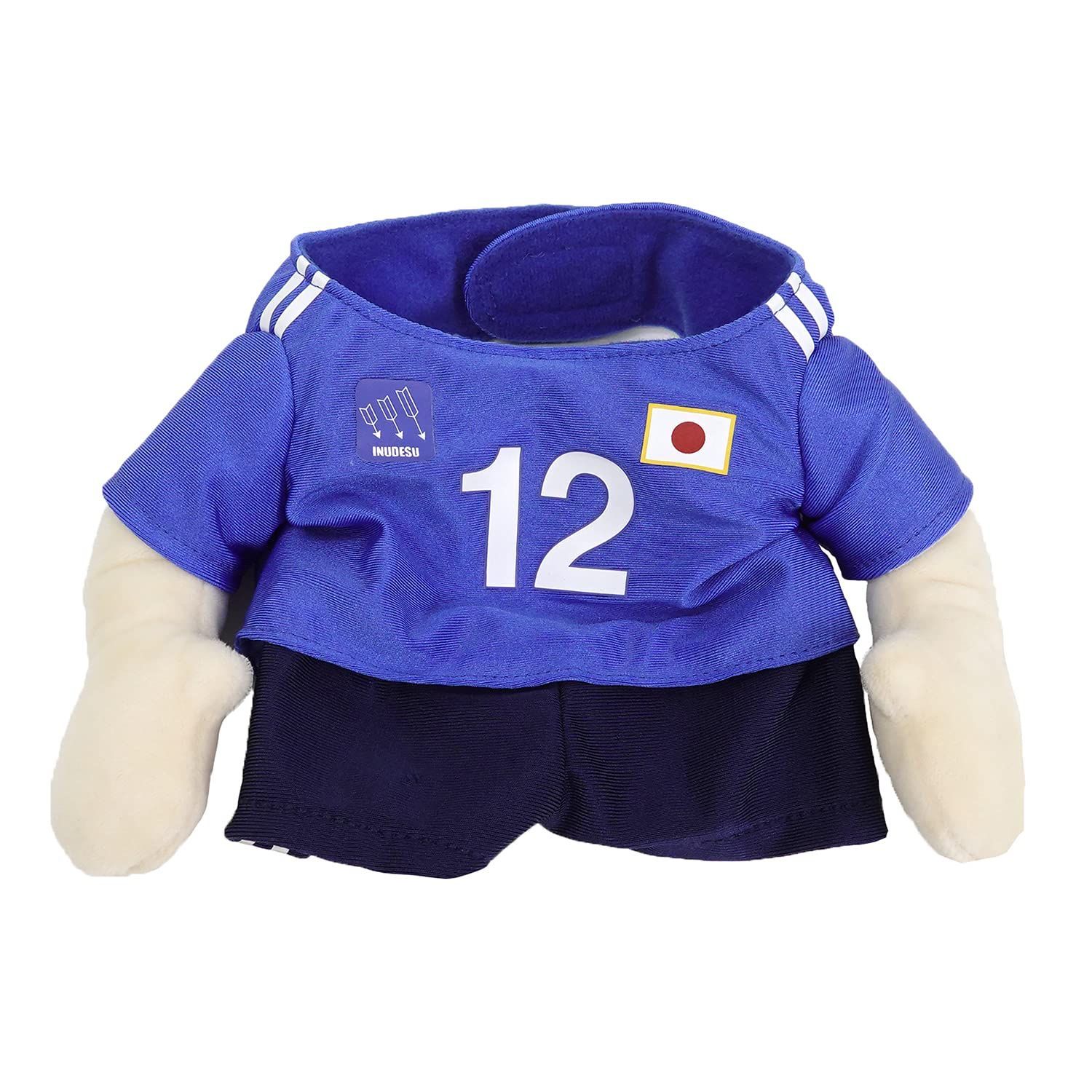 特価　おでかけ ドッグウェア お散歩 仮装 コスプレ かわいい コスチューム 犬 S サッカー なりきり服 ペット WANPAKU サン・アロー