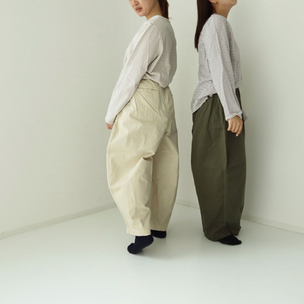 HARVESTY ハーベスティー サーカスパンツ ミリタリーグリーン サイズ1