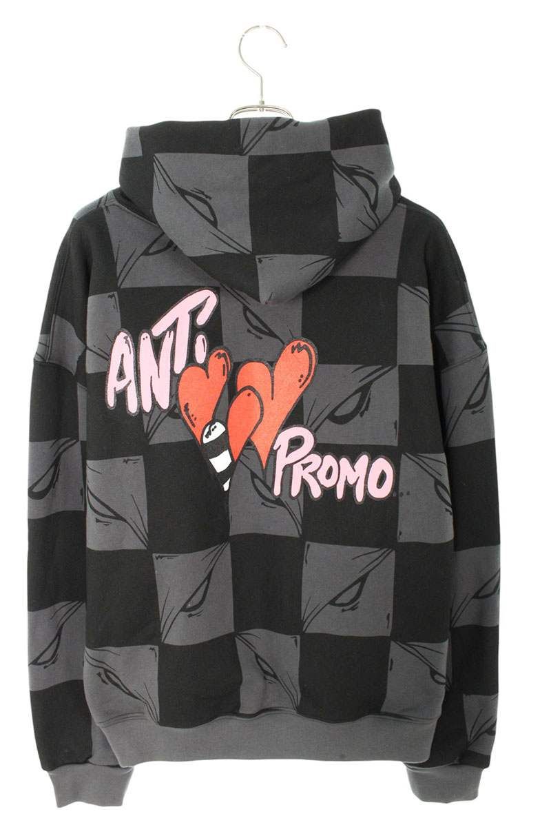 アンチプロモ 99 EYES HOODIE MATTY BOYプリントプルオーバーパーカー  