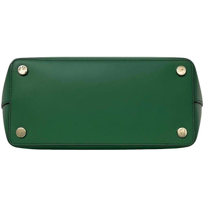 Michael Kors Blakely Green Leather 2-Way Tote Crossbody Bag 