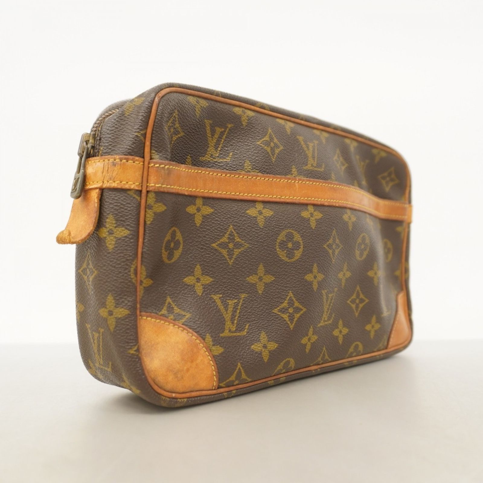 ルイ ヴィトン Louis Vuitton ルイ ヴィトン クラッチバッグ モノグラム コンピエーニュ28 M51845 ブラウンメンズ レディース P1463800
