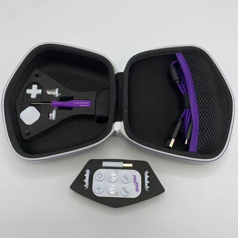 【美品】QANBA OBSIDIAN アケコン L3,R3 増設カスタム QANBA OBSIDIAN アケコン L3,R3 増設カスタム 箱付】ボタン増設 RAP