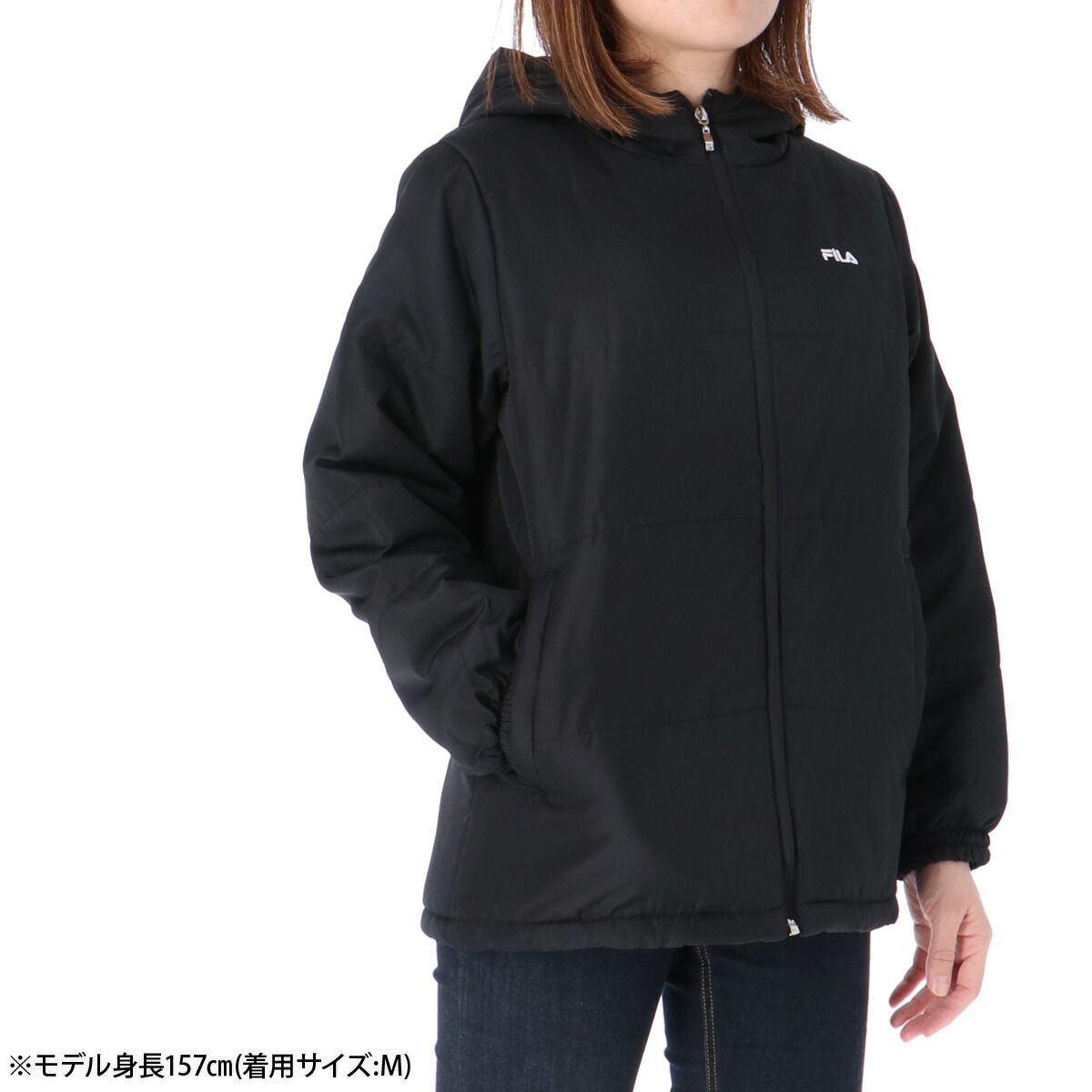フィラ 中綿ジャケット レディース ブランド FILA フード付き フーディ