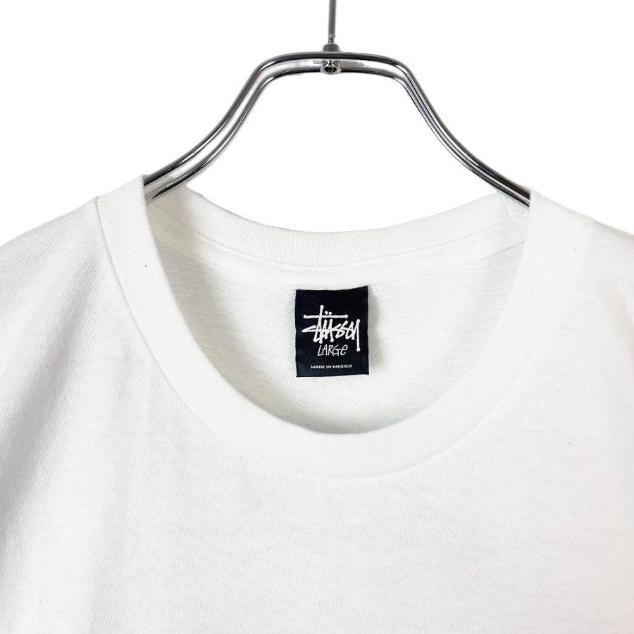 【ステューシー】/STUSSY/スカルプリント/半袖Tシャツ/カットソー /M Tシャツ STUSSY スカル（メンズファッション）の通販