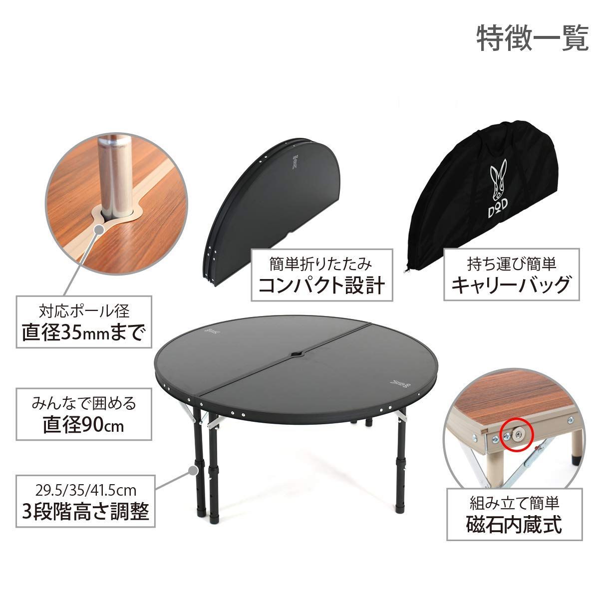 DOD(ディーオーディー) ワンポールテントM 5人用 【収納コンパクト