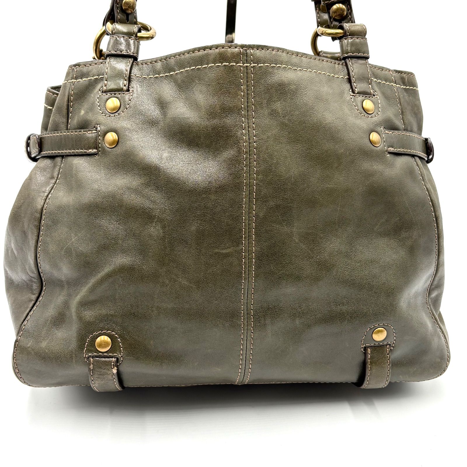 極美品 希少色○COACH コーチ 12705 ターンロック レザー トート