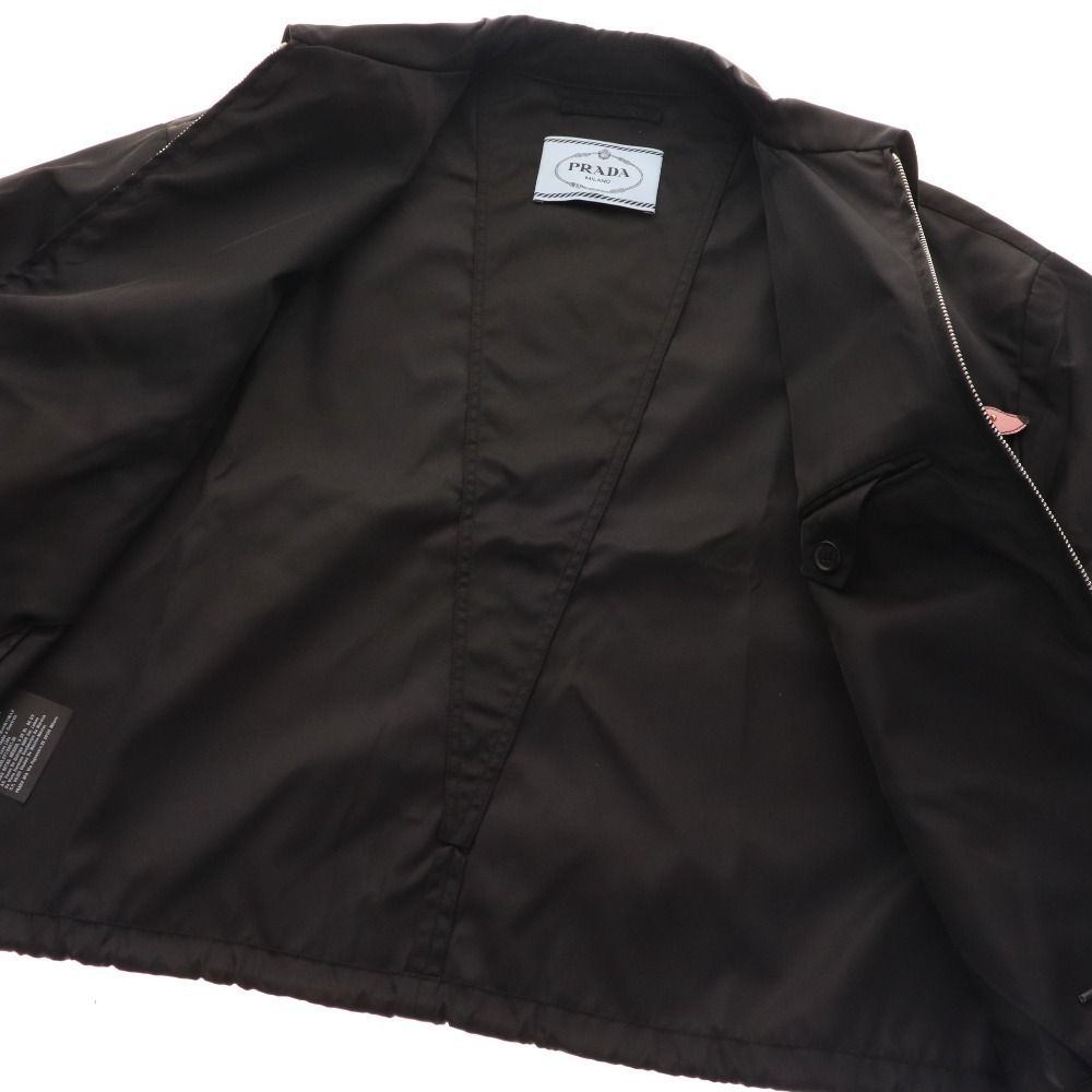 □ プラダ ナイロン ジャケット ジップアップ アウター レディース 38