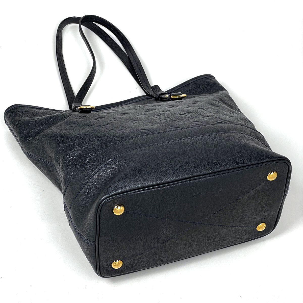 ルイヴィトン シタディンPM トートバッグ アンフィニ ネイビー ポーチ付き