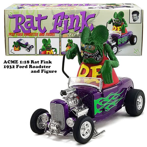 1:64 Rat Fink 1966 Chevy Wrecker Towing Service ラットフィンク