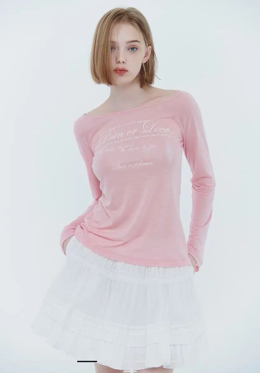 ペイン オア プレジャー FOG LOOSE TOP pink フォグルーズトップ