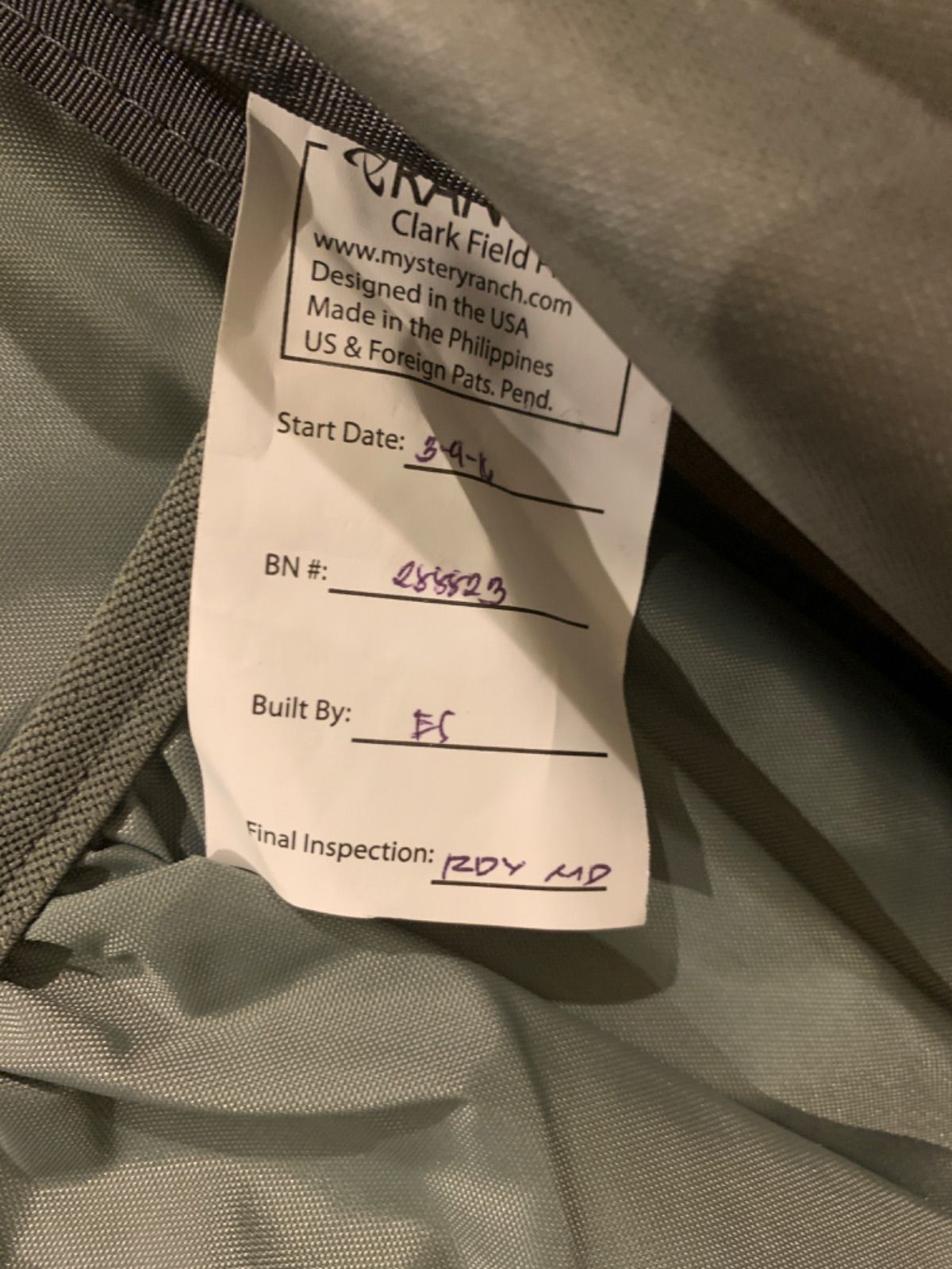 mystery ranch スケープゴート