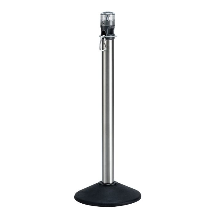 5営業日で発送 テラモト LEDライト付きチェーンスタンド アルミチェーン 点滅灯 LED黄 SU6620200 1台