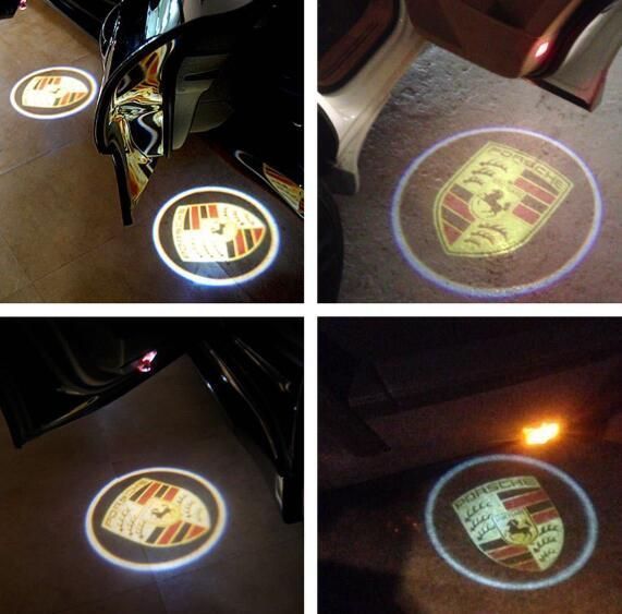 Porsche ポルシェ LED ロゴ プロジェクター ドア カーテシ ランプ 971 パナメーラ 2016～ マーク ロゴ エンブレム Panamera ツーリズモ