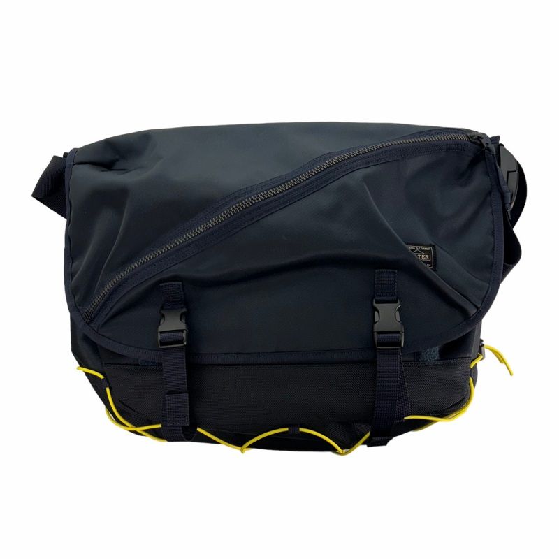 ポーター PORTER THINGS CUBIC EYE MESSENGER BAGメッセンジャーバッグ ストレッチコード ナイロン 紺 ネイビー -  メルカリ