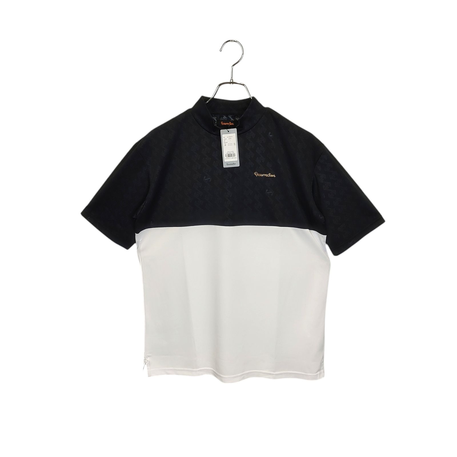 超美品　レザレクション　モックネック　半袖シャツ　カットソー　ブラック　Sサイズ MOCKNECK - Resurrection レザレクション オフィシャルサイト