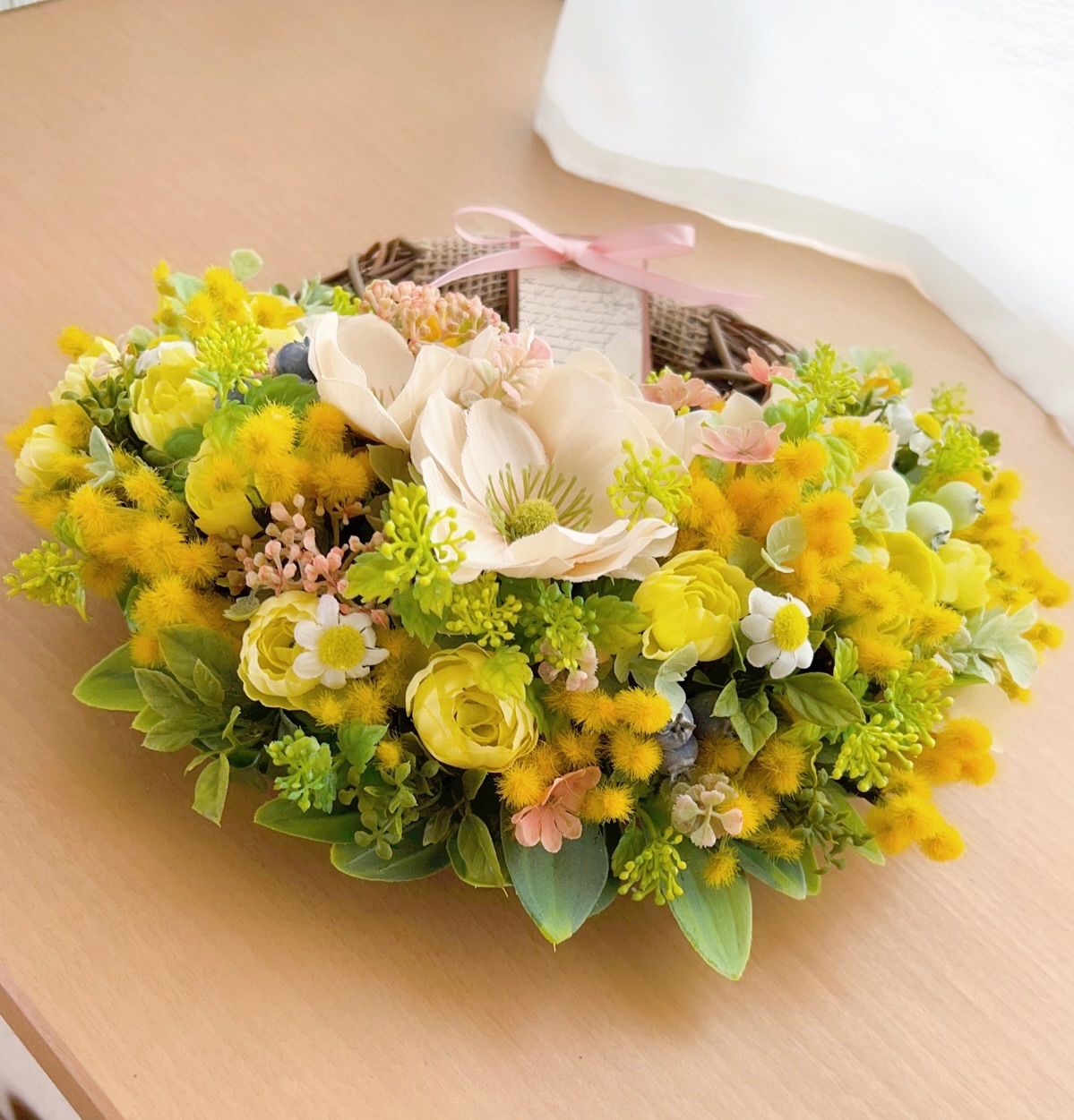 ✧︎*。一点物✧︎*。木の実と小枝のボタニカルワイヤーリース