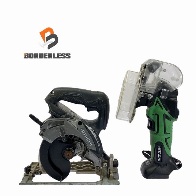2点セット HITACHI 日立工機 14.4V 125mm コードレス丸のこ C14DBL 30mm コードレスナイフカッター CK14DSL 108200