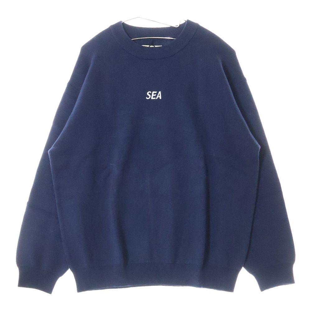 WIND AND SEA ウィンダンシー コットンカシミア ニットセーター WIND AND SEA (ウィンダンシー) COTTON CASHMERE KNIT ロゴエン
