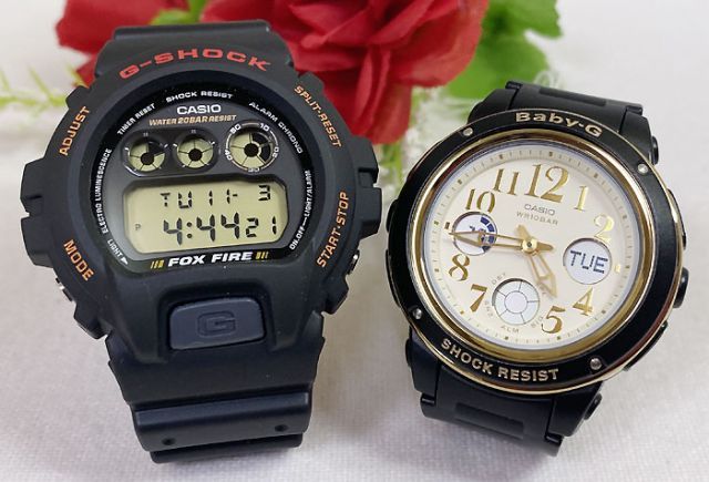 恋人たちのGショック ペアウオッチ G-SHOCK BABY-G ペア腕時計 カシオ 2本セット  DW-6900B-9 BGA-151EF-1BJF プレゼント ギフト ラッピング無料 メッセージカード  クリスマス プレゼント　クリスマス 