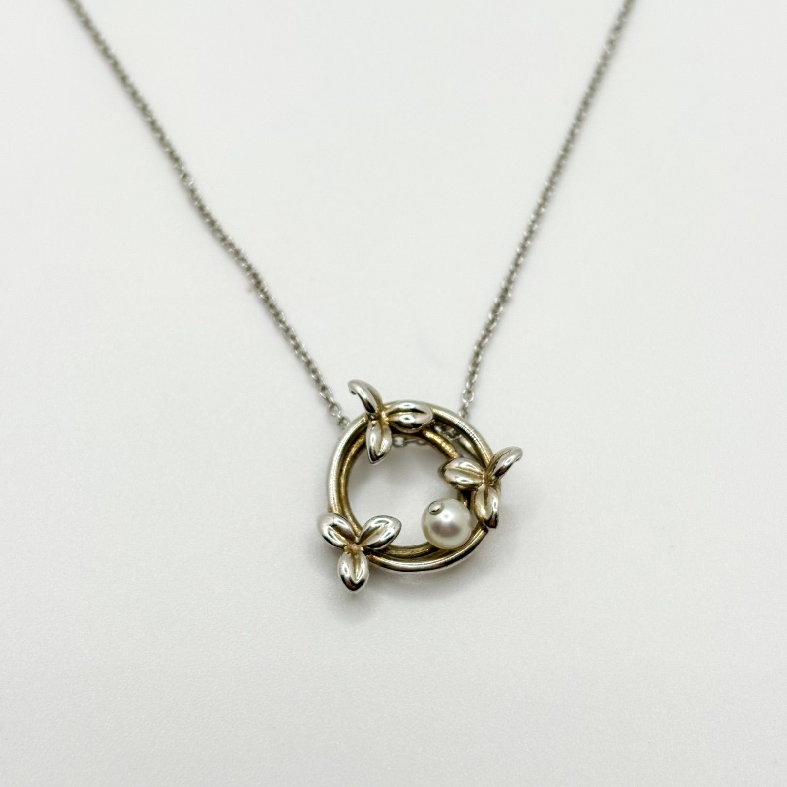 tasaki タサキ 田崎 シルバーネックレス パールネックレス 真珠 SILVER  