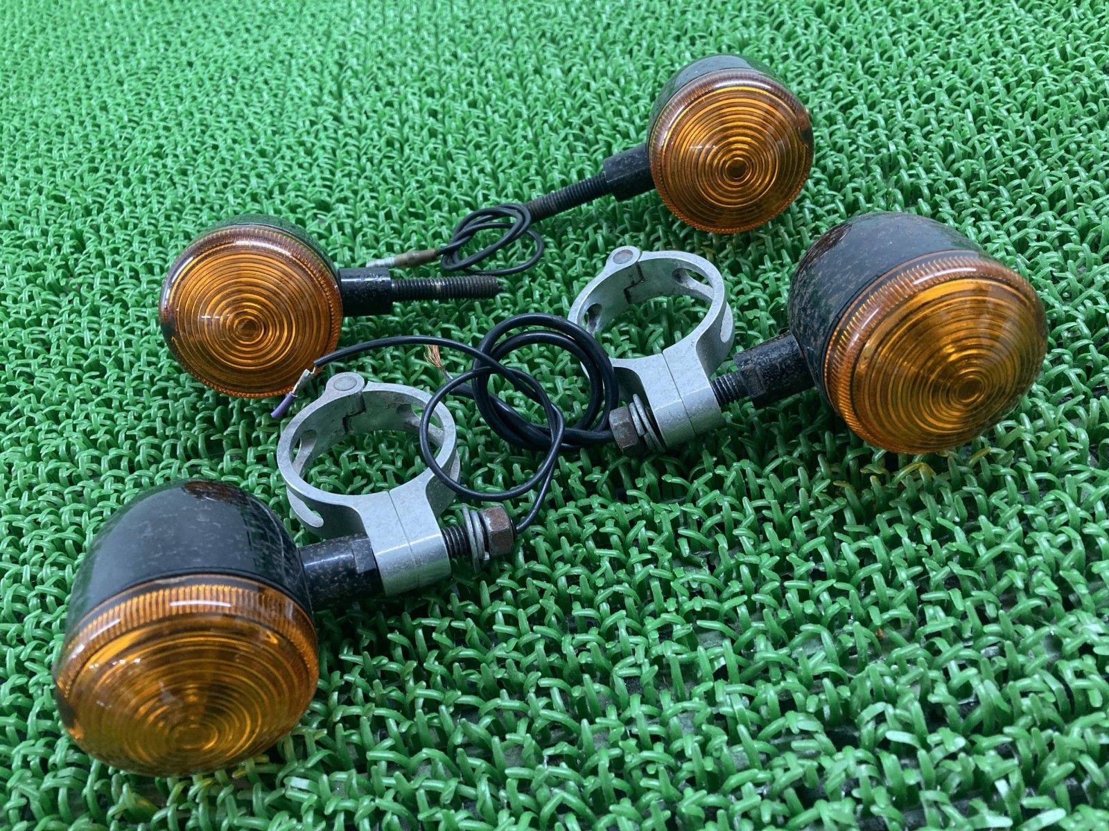 スポーツスター ウインカー 社外 バイク 部品 ハーレー 39mmフォーク用 4個セット XL883 XL1200 XLH Hg