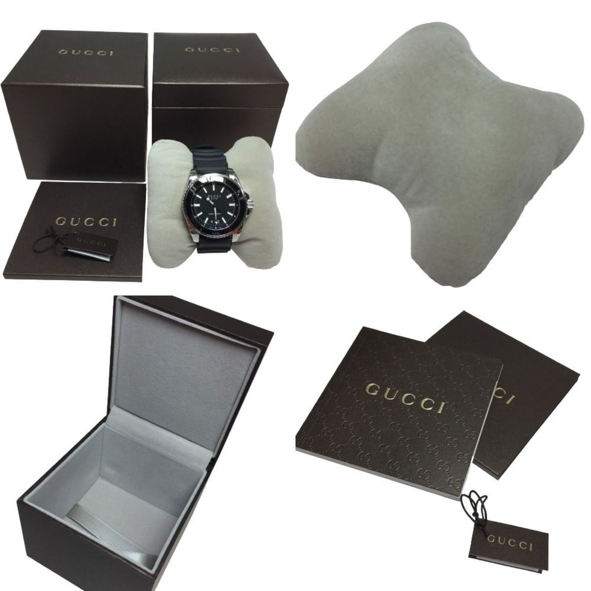 ◎◎GUCCI グッチ 136.2 DIVE ベルト社外製  クォーツ メンズ 腕時計 箱付