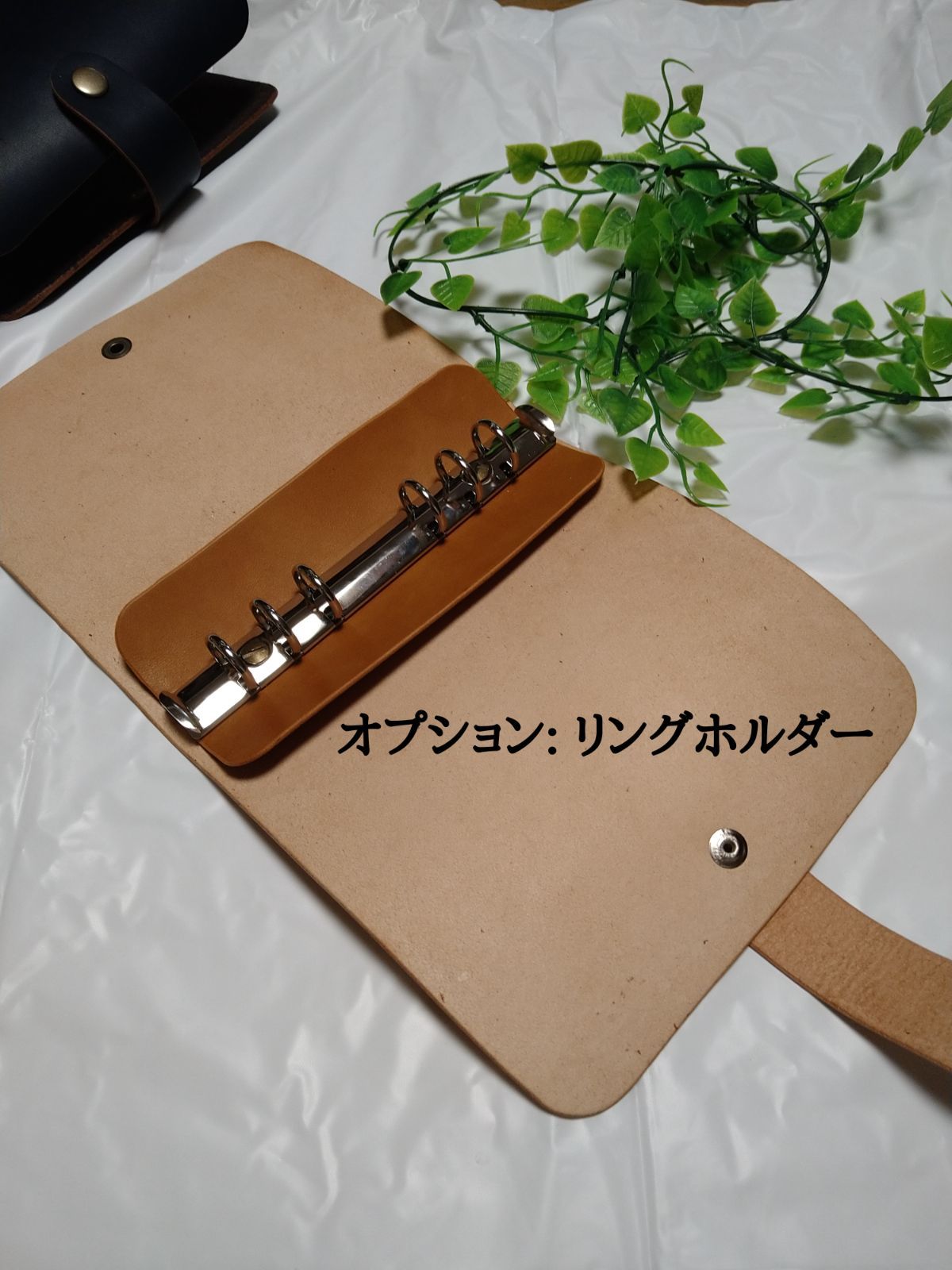 真鍮と本革のルーズリーフバインダーB5サイズ】ルーズリーフ