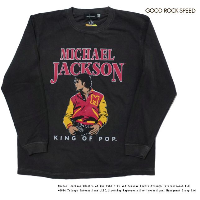 GOOD ROCK SPEED グッドロックスピード プリントTシャツ 長袖 マイケル 