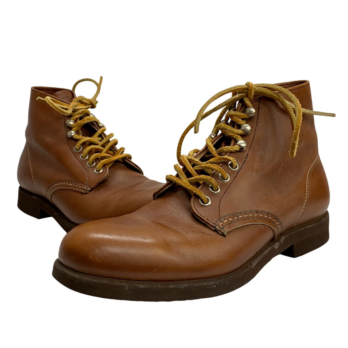 レッドウィング RED WING プレーントゥラウンドトゥ メンズ靴 ブーツ ワーク ブラウン 25cmサイズ 201-shoes1459 VB