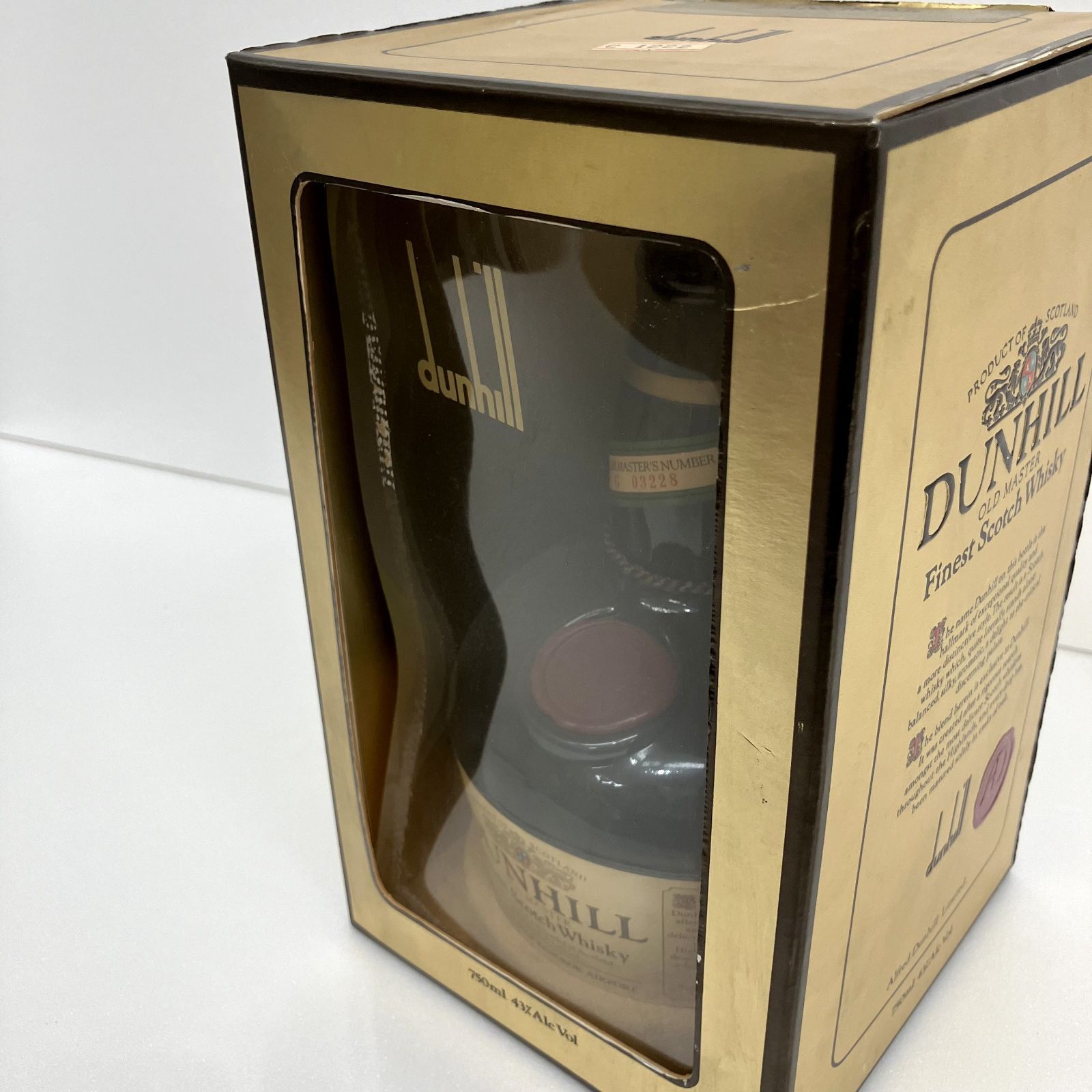 未開栓】ダンヒル オールドマスター ウイスキー 750ml - メルカリ