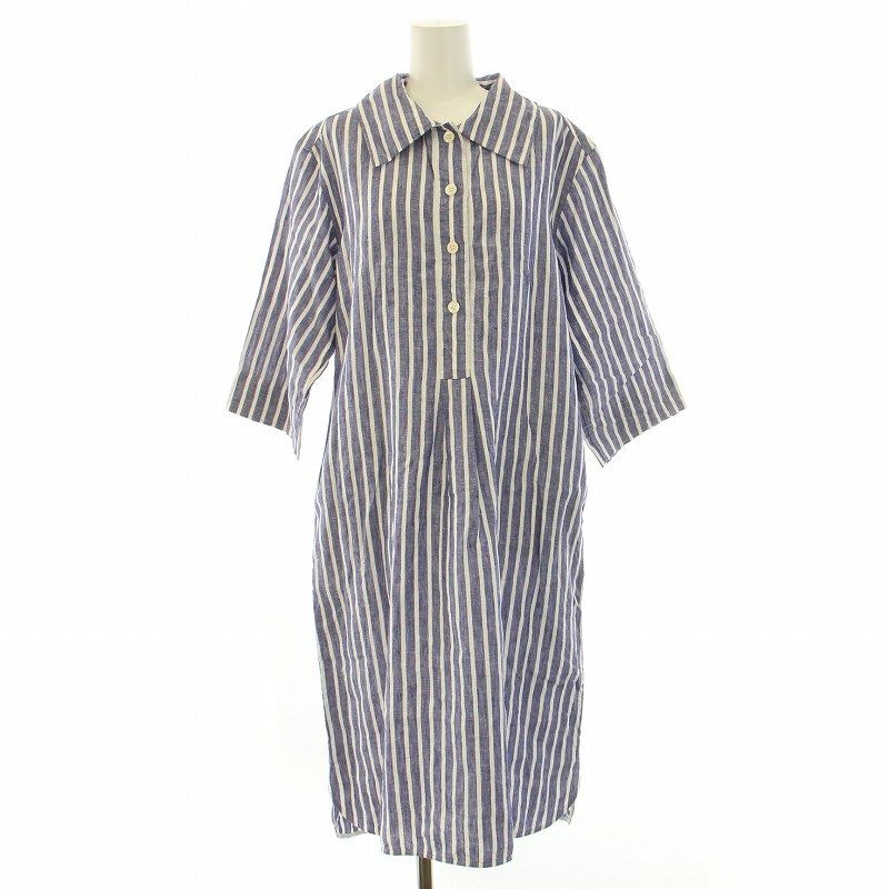 マーガレットハウエル MARGARET HOWELL WIDE STRIPE LINEN ワイド 