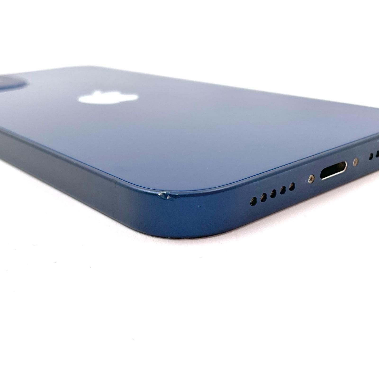 全額返金保証】【最速発送】Apple iPhone 12 128GB ブルー au 白ロム  