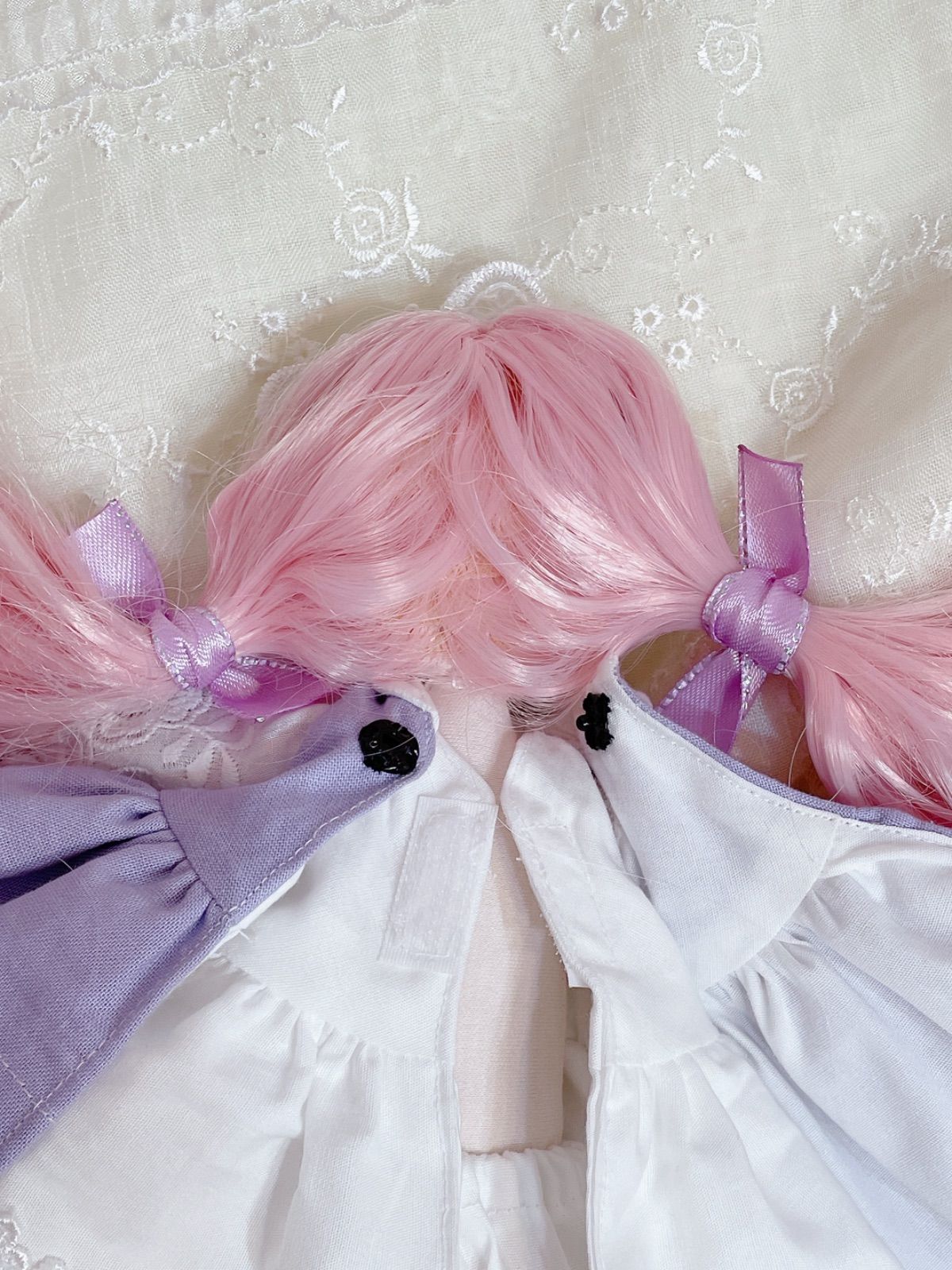 カントリードール♡ハンドメイド♡お人形♡くすみピンク♡ カントリードール♡ハンドメイド♡お人形♡ミニドール*:ஐ