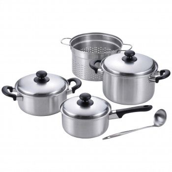 燕三 片手鍋18cm＆両手鍋20cm＆パスタポット22c EM-022 3540-232