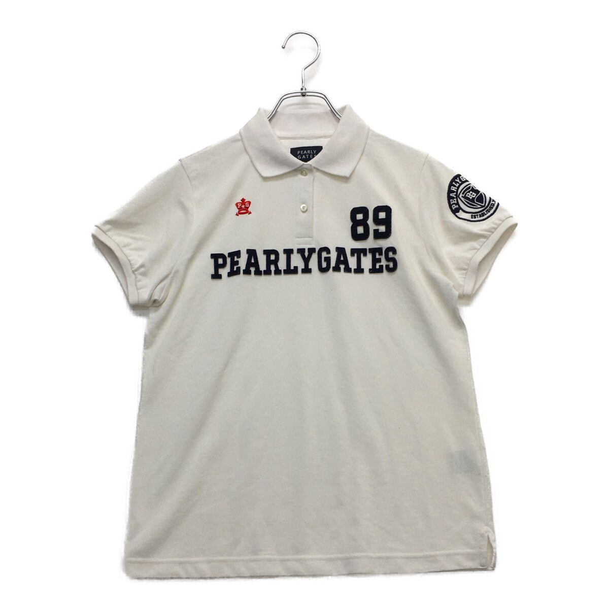 中古 レディース パーリーゲイツ PEARLY GATES 半袖ポロシャツ 1(M) 白