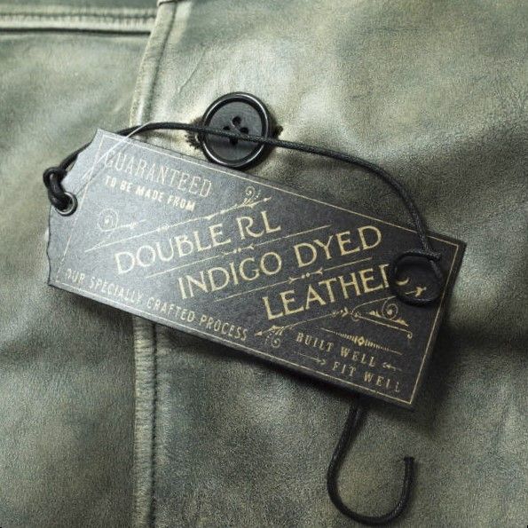 RRL ダブルアールエル INDIGO LEATHER CAR COAT インディゴ