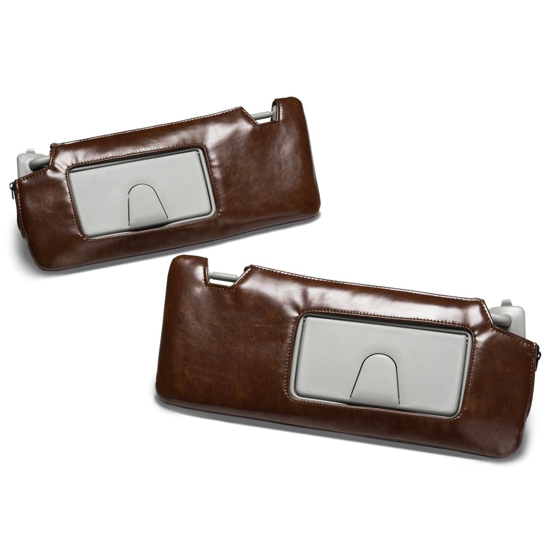 マルビーレ JB64W JB74W JC74W ジムニー ジムニーシエラ ノマド JIMNY JIMNY SIERRA NOMADE サンバイザーカバー ブラウン 運転席ミラー有 助手席ミラー有 2枚セット OE042-02-01