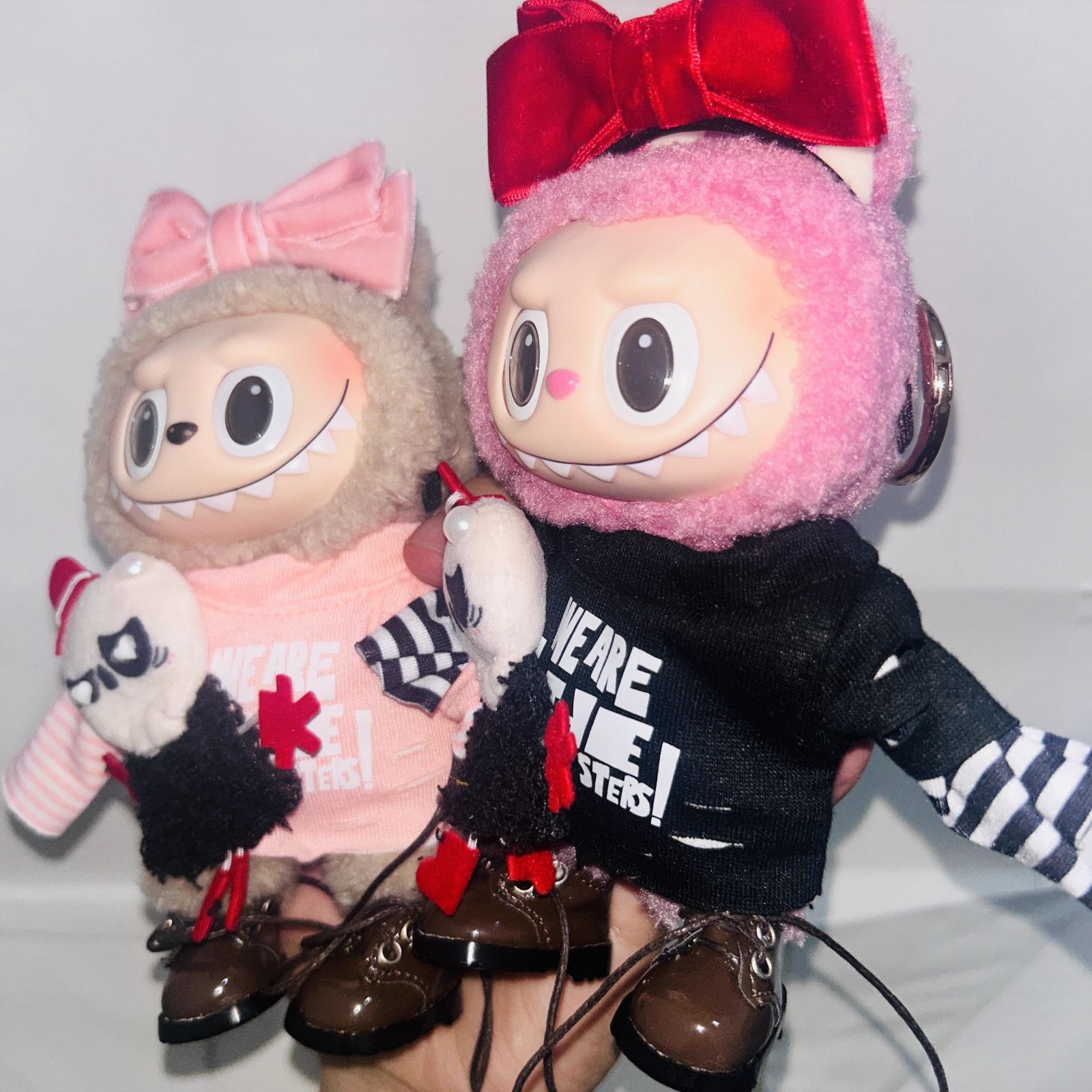 ぬいぐるみ服 labubu ラブブ ゴースト 地雷系 バレンタイン 15cm