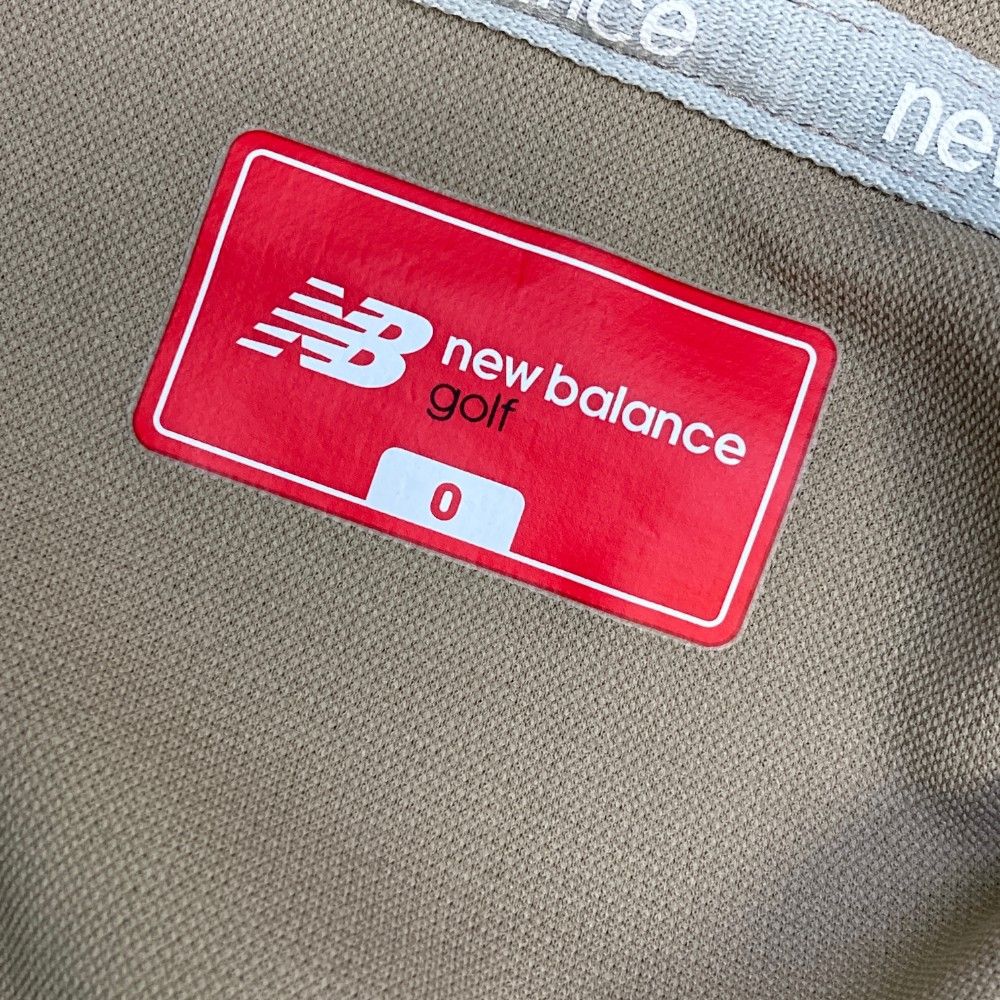 サイズ：0 NEW BALANCE ニューバランス 2023年モデル ノースリーブパーカー ロゴ ベージュ系 [240101269153] ゴルフウェア レディース ストスト