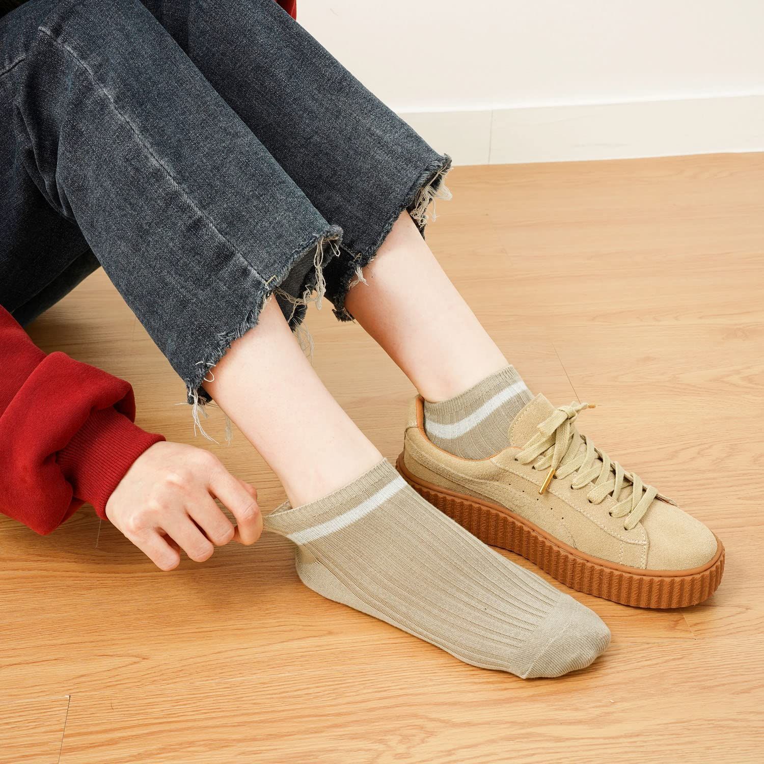 脱げにくい 蒸れない靴下