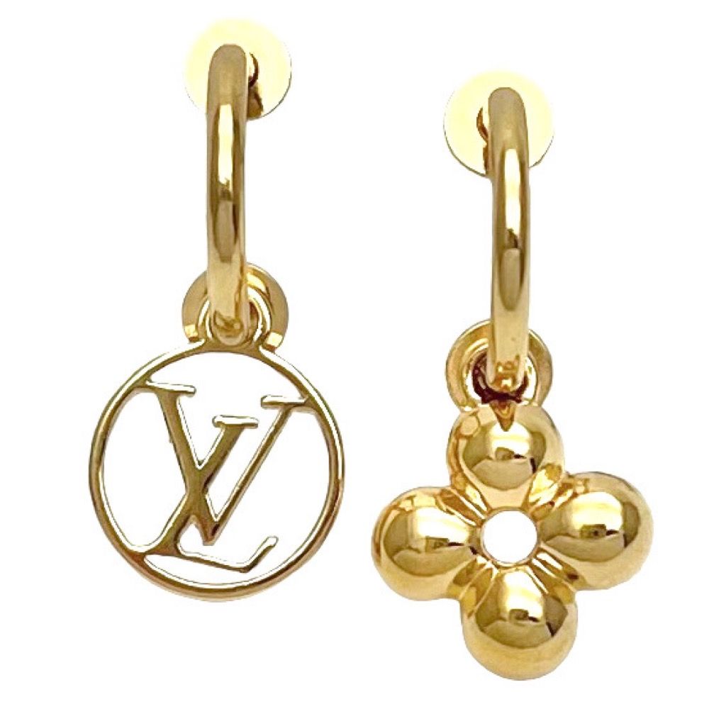 LOUIS VUITTON(ルイ・ヴィトン) ピアス・ブルーミング ピアス ジュエリー アクセサリー モノグラムフラワー メタル(ＧＰ) ゴールド金 M64859(2023年11月現在現行品) レディース 40802073744【アラモード】