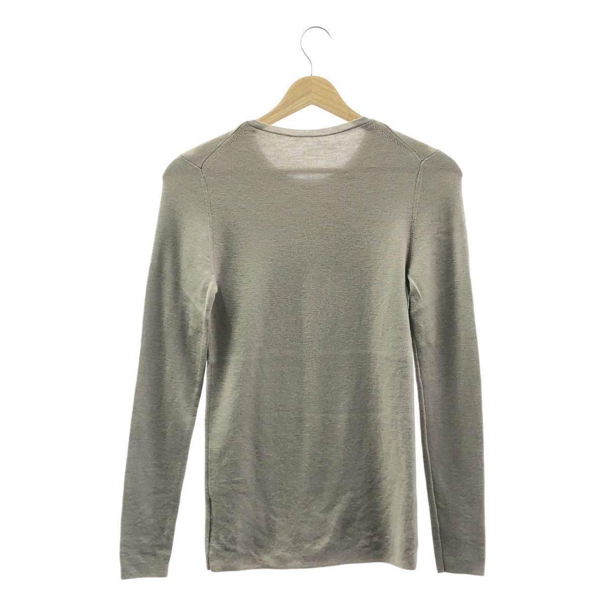 新品未使用⭐︎chaos 18G梳毛クルーネックニットプルオーバーライトベージュ Chaos / カオス | 18G 梳毛 クルーネック ニット プルオーバー