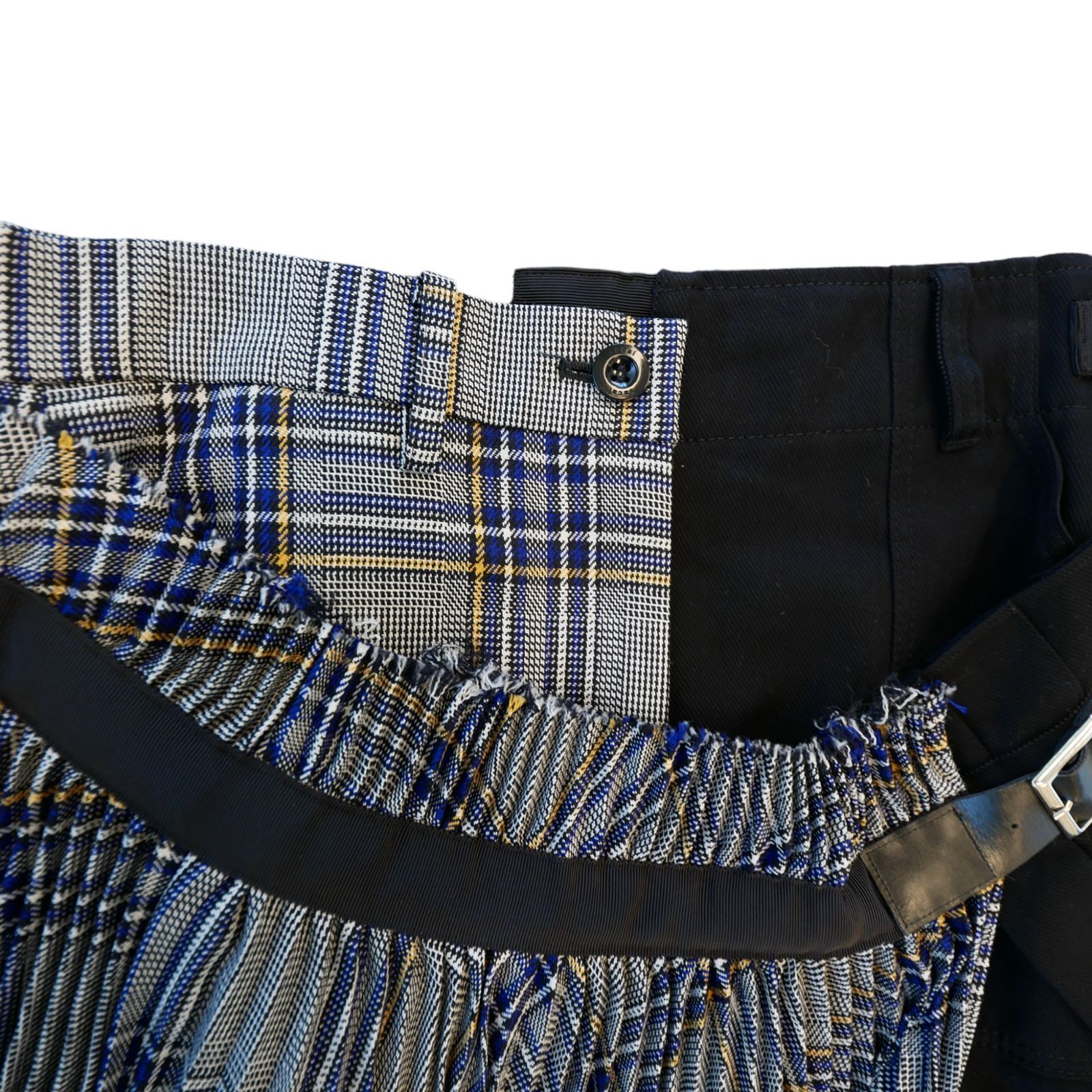 sacai サカイ チェック柄 アシンメトリー スカート サイズ2