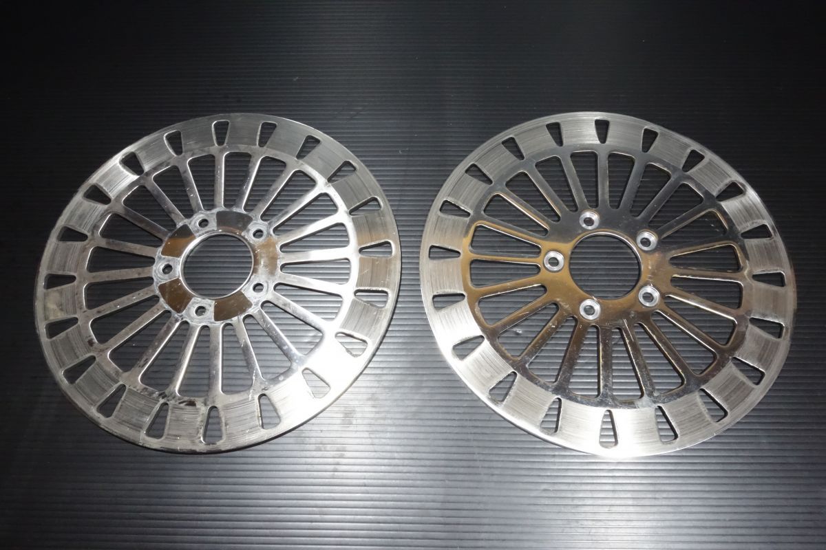 ライドライトホイールズ クラシック フロントディスクローター 左右セット 残5mm ダイナ ソフテイル ツーリング KS-FR-00S RIDE WRIGHT WHEELS R20250811