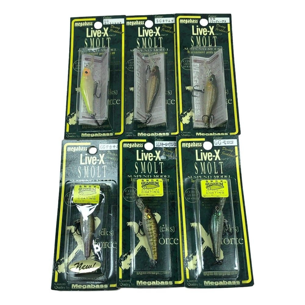 Megabass - ΣΣMegabass メガバス ルアー ライブX スモルト SMOLT 6個まとめ ΣΣMegabass メガバス ルアー ライブX スモルト SMOLT 6個まとめ
