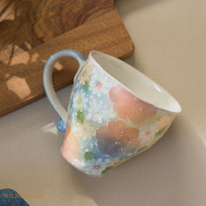 新品未使用　ゆずりは工房　ゆずりは　手書き　マグカップペア 女性作家が作る工房ゆずりは - Japan Shop 結｜和雑貨と和ギフト