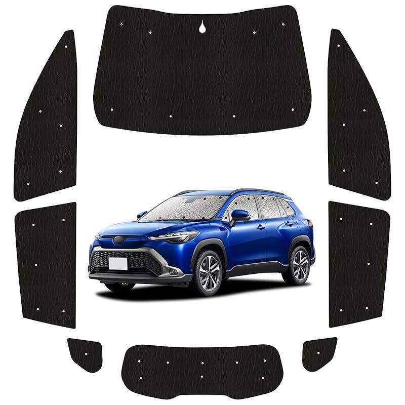 趣味職人 サンシェード シームレス ライト 車 カローラクロス ZVG11 16 ZSG10 MXGA10 型 カーテン 車中泊 グッズ 対応 05s-a065-sa