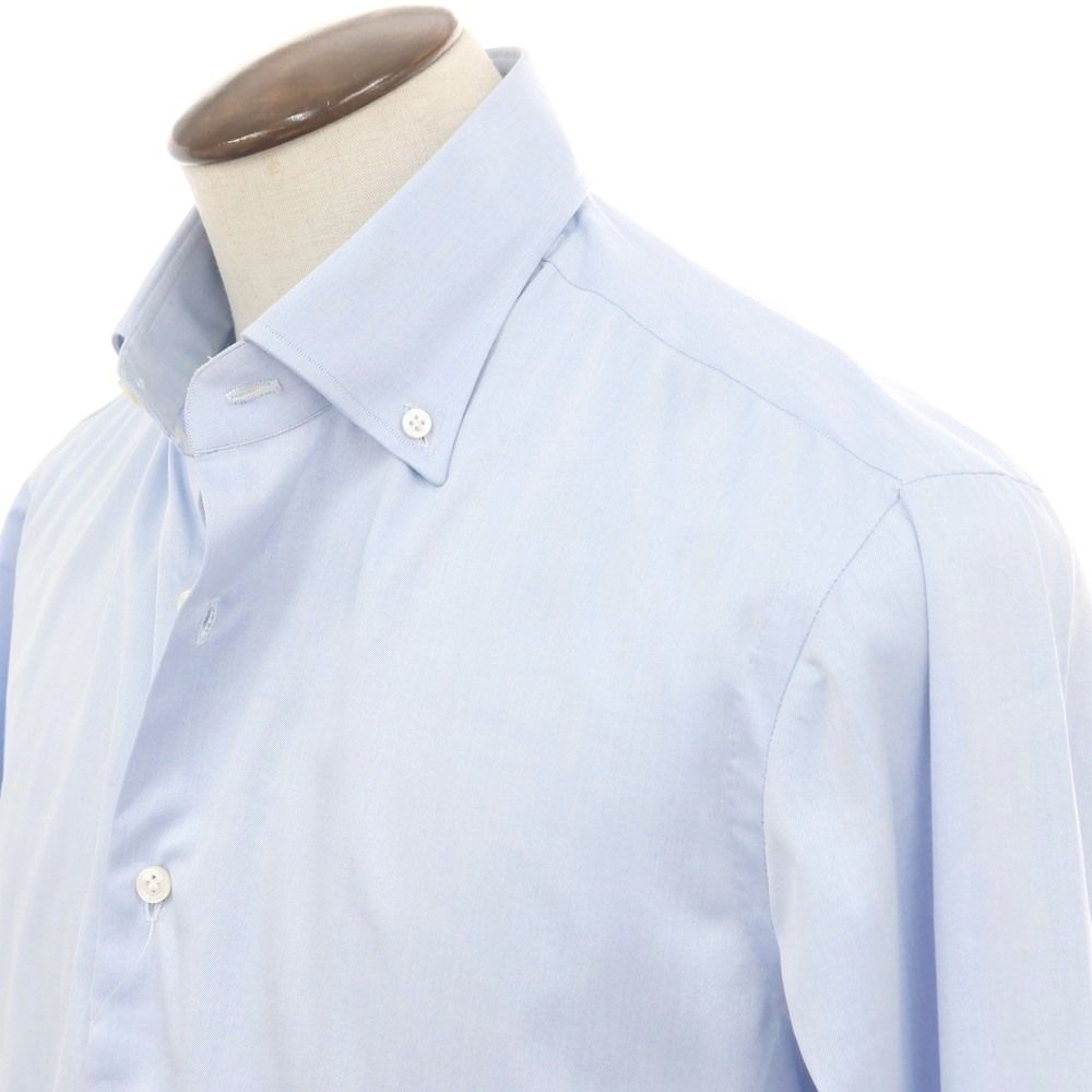 チリエッロ CIRIELLO コットン ボタンダウン ドレスシャツ ライトブルー サイズ42 メンズ