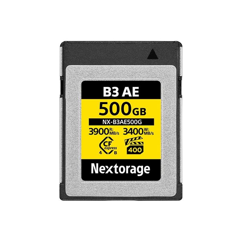 Nextorage 日本メーカー CFexpress 4.0 Type B 500GBメモリーカード 最大読み出し速度3900MB|s 最大書き込み速度3400MB|s 最低継続書き込み速度850MB|s NX-B3AE500G CF express 4.0