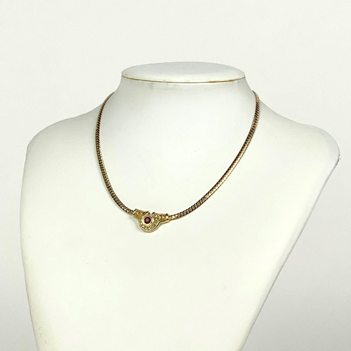 クリスチャンディオール Christian Dior ラインストーン チェーン